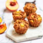 vanilla peach muffins 12