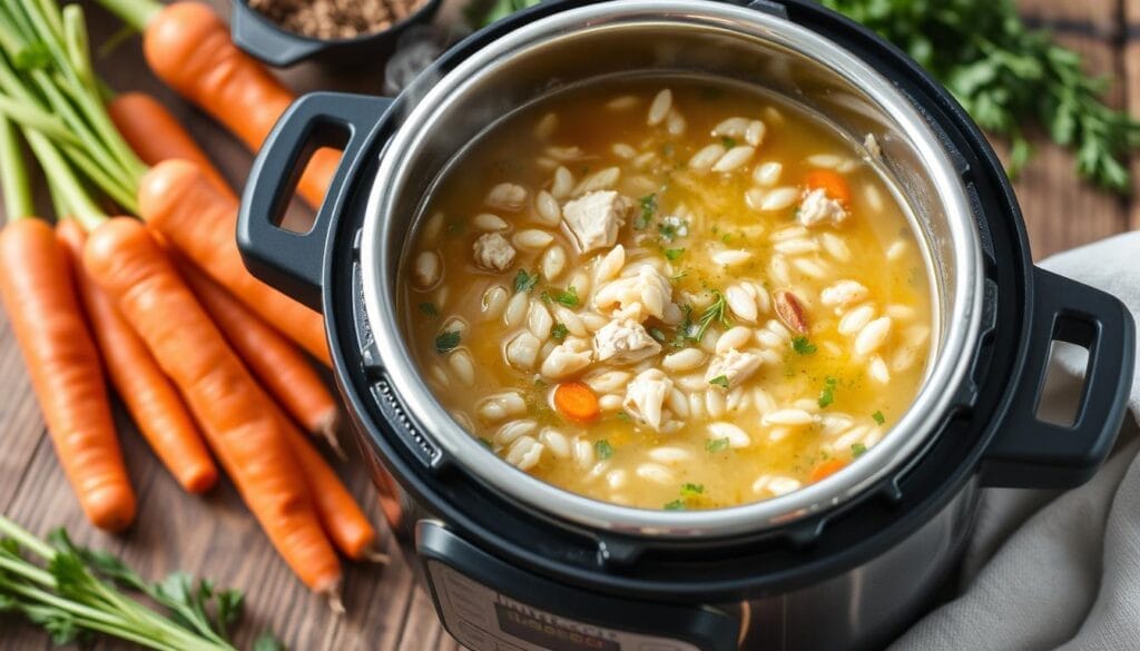 Gluten Free Instant Pot Chicken and Rice Soup recipe