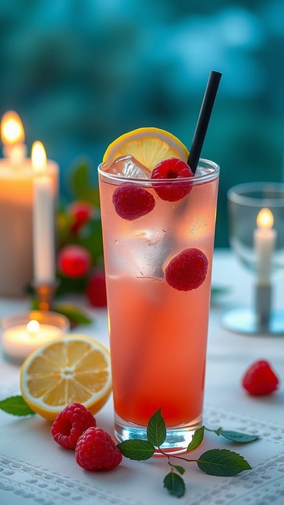 romantic raspberry lemonade