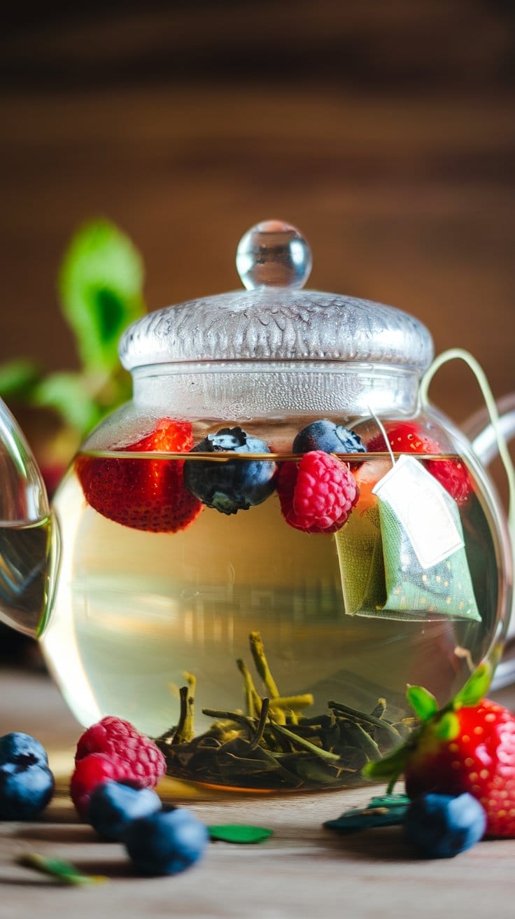 Green Tea Liver Rescue Water. These delightful water detox recipes do more than just quench your thirst; they help to cleanse your liver, which is crucial for filtering toxins and maintaining metabolism balance.