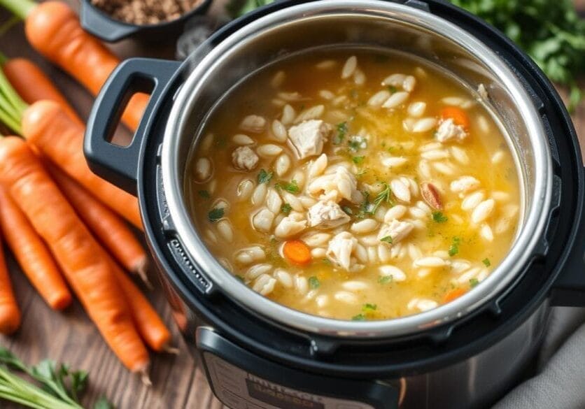 Gluten Free Instant Pot Chicken and Rice Soup recipe