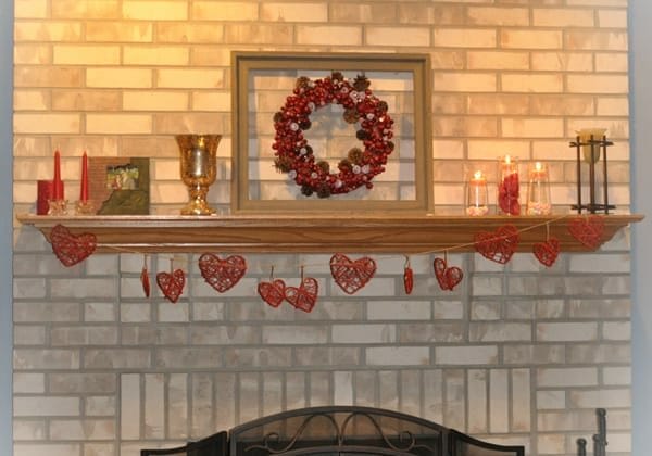 Valentine Mantel Decor