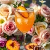 peachy passion fruit mocktail