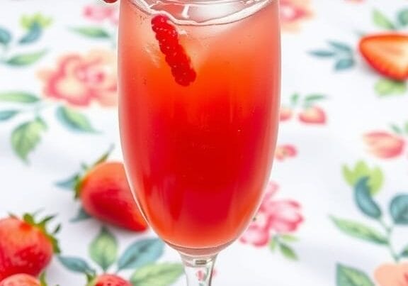 Stawberry basil bliss mocktail